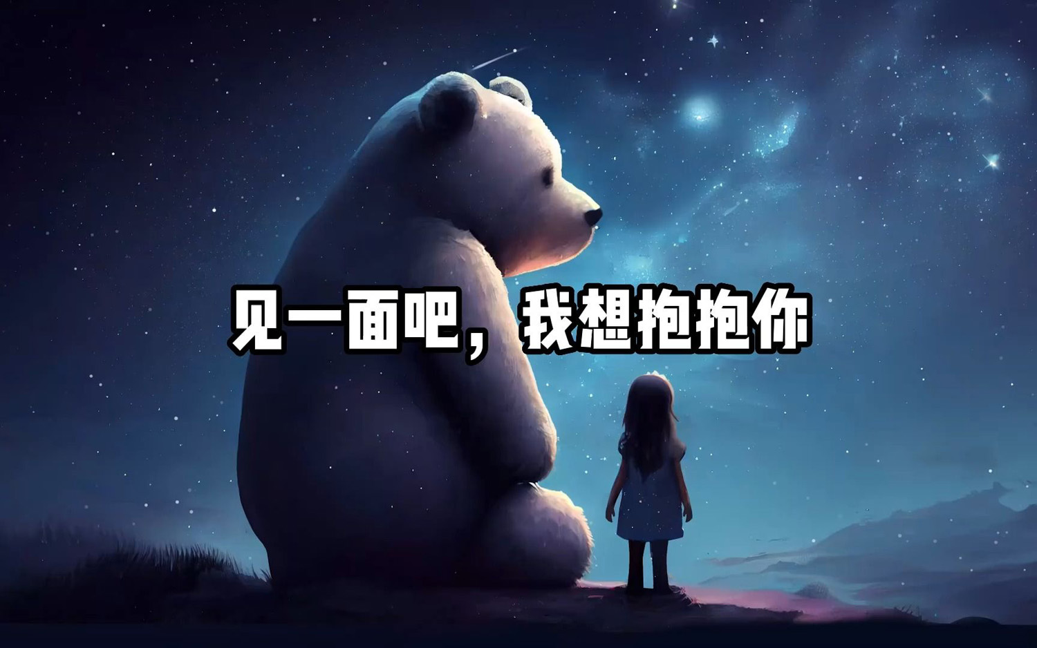 快来见一面吧！我好想抱抱你