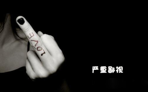 给你一个严重的鄙视