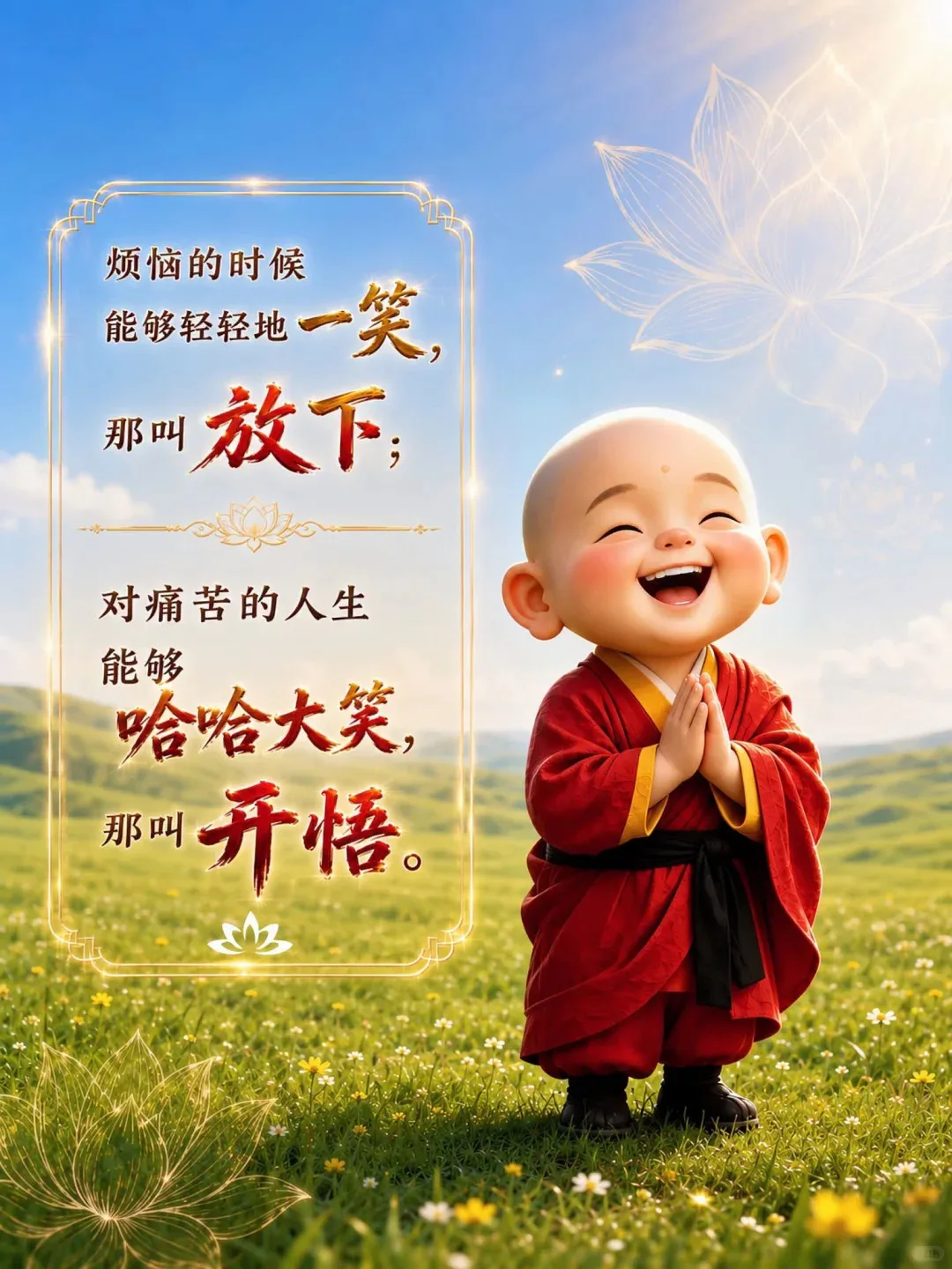 修一颗平常心，笑对世间所有得失