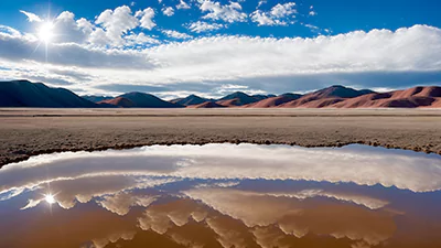 全球最大的盐湖-玻利维亚乌尤尼盐湖