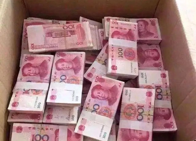 藏在纸箱里的人民币