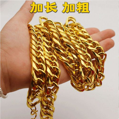 加长加粗的大金链子