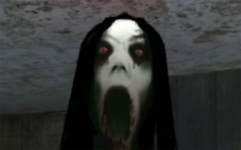 张嘴大叫的恐怖妖怪