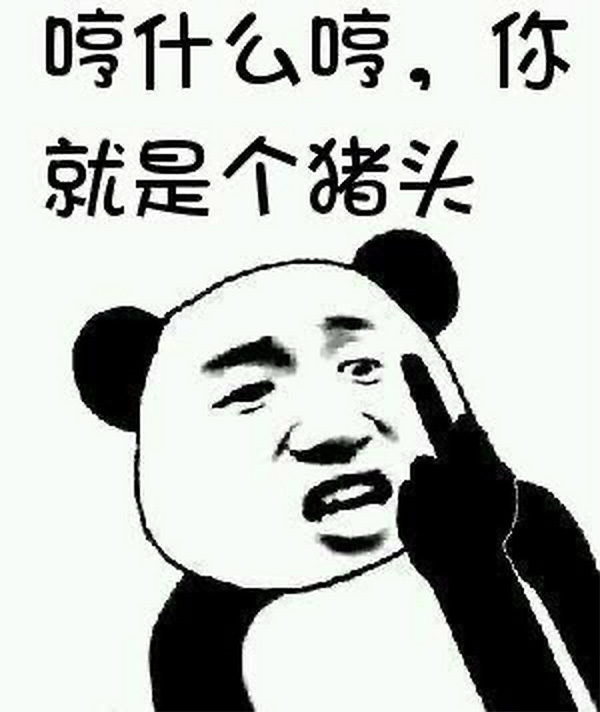 你哼什么哼？你就是一个猪头