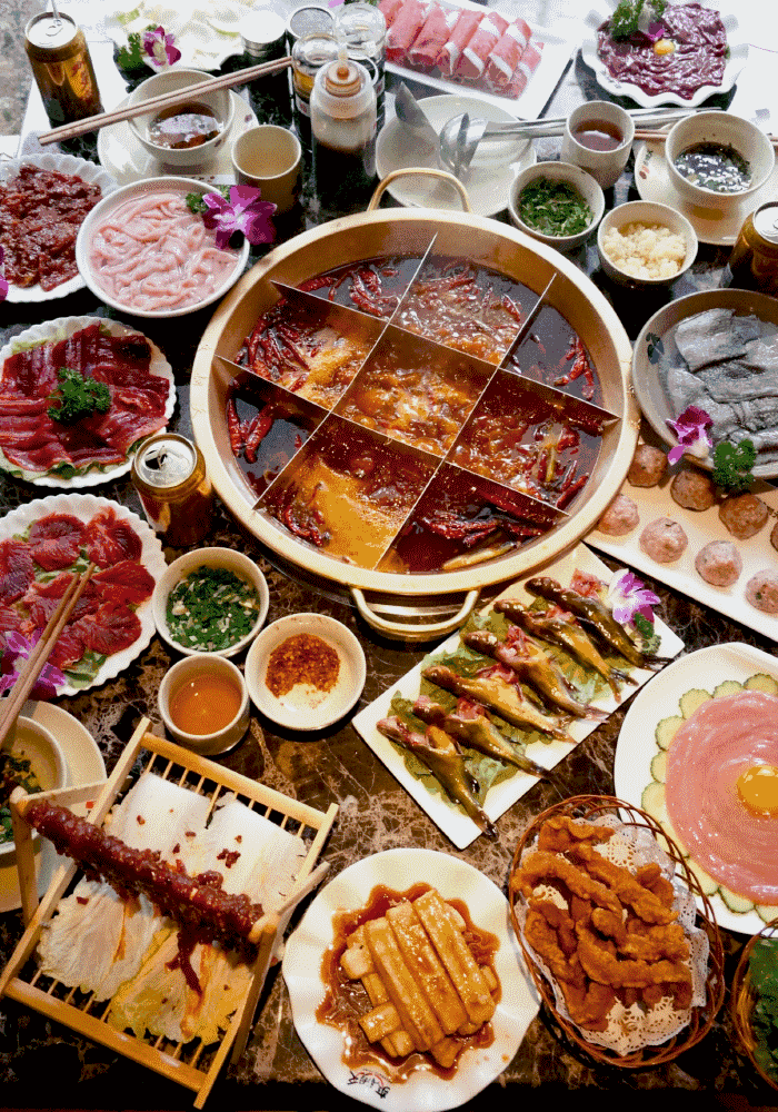 九宫格麻辣火锅动态图片