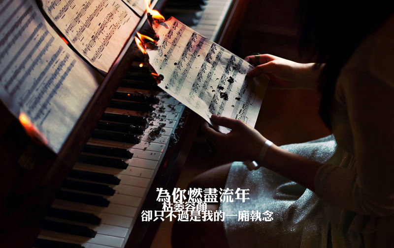 为你燃尽流年，却只不过是我的一厢情愿