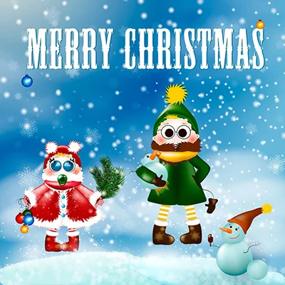 最新卡通版圣诞节素材图片