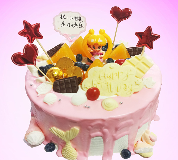 送给小女孩的生日蛋糕