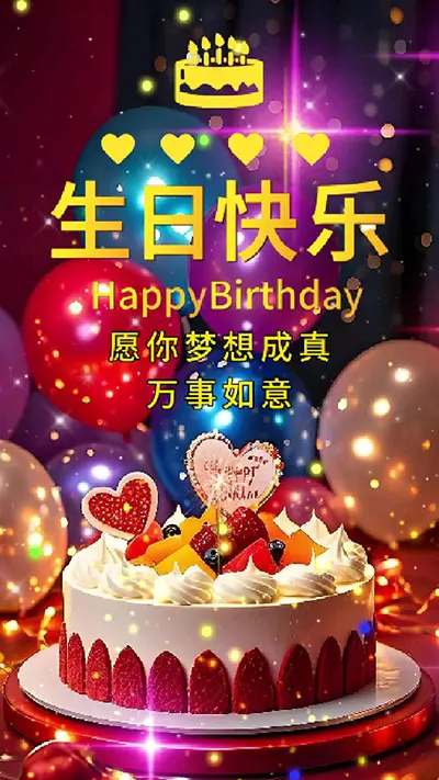 祝生日快乐！愿你梦想成真