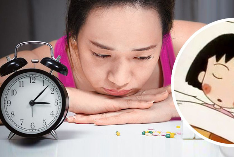 女生失眠睡不着觉的图片