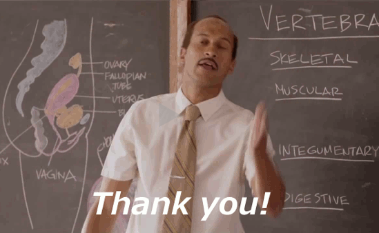 老师要向大家说一声“THANK YOU”