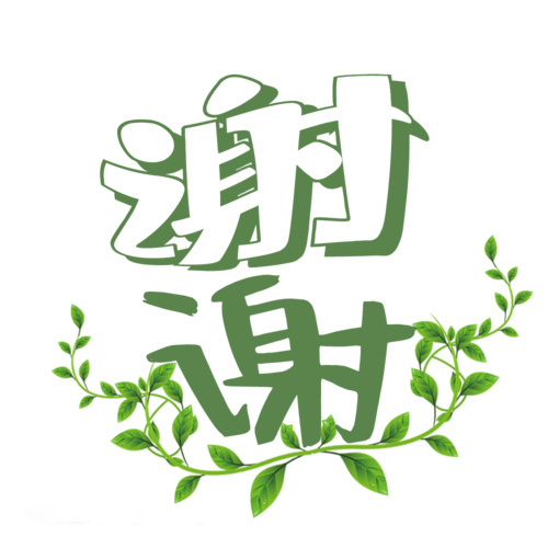 送你谢谢两个字