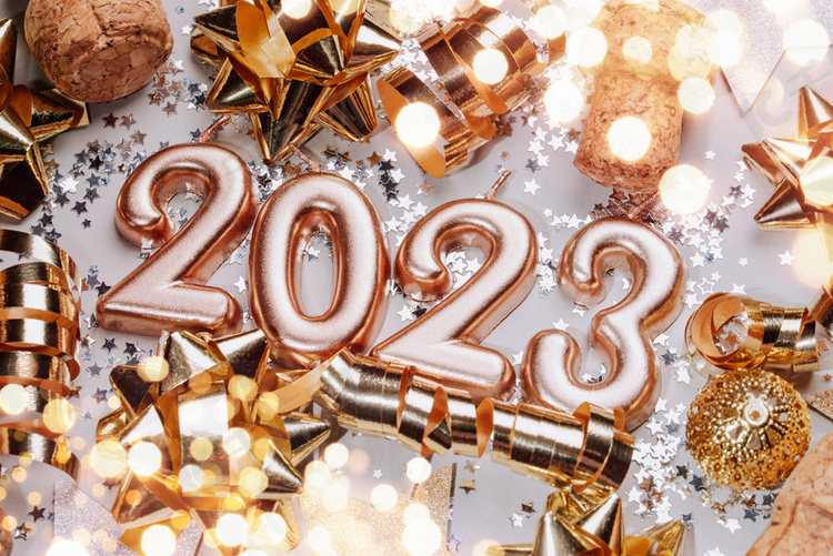 精美漂亮的2023立体数字
