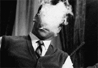 欧美老电影中经典的黑白色抽烟镜头