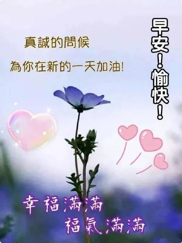 真诚的问候，为你在新的一天加油