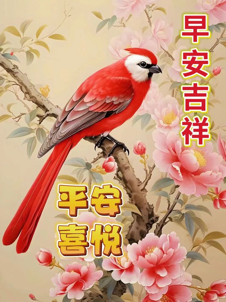 早安吉祥！我要送你平安和喜悦