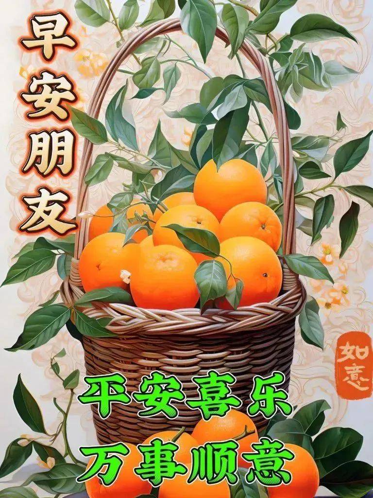 早安朋友！祝你平安喜乐，万事如意