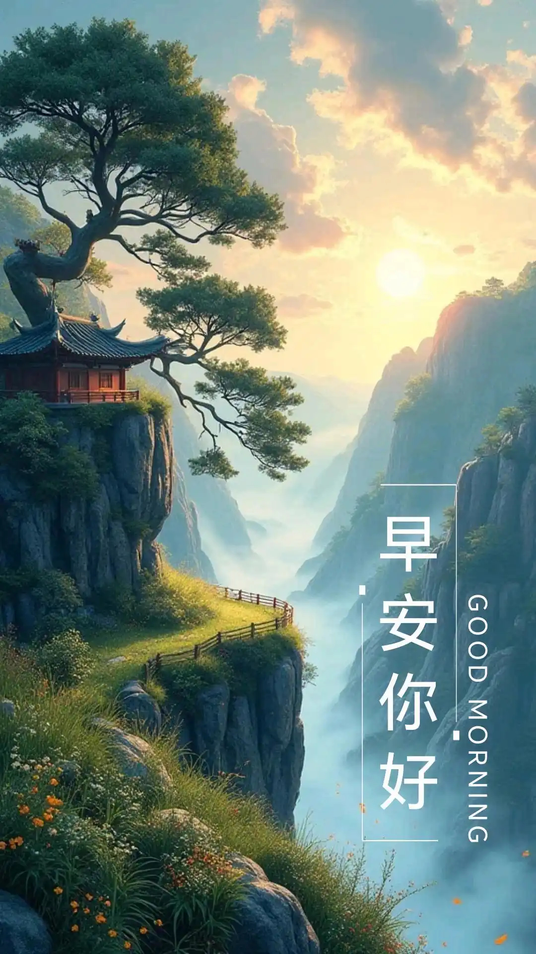 早安你好！今天又是阳光灿烂的一天