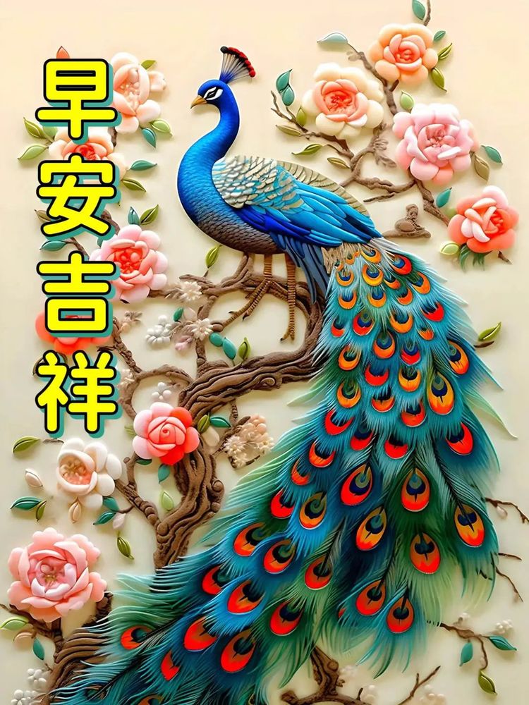 美丽的凤凰祝你早安吉祥