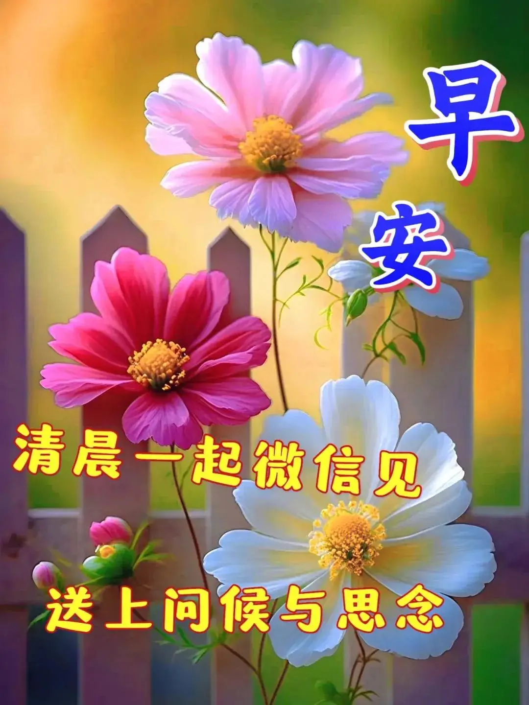 早安，清晨相见，思念常在