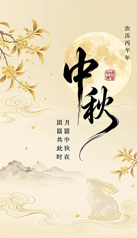 桂香漫山河，月圆人团圆